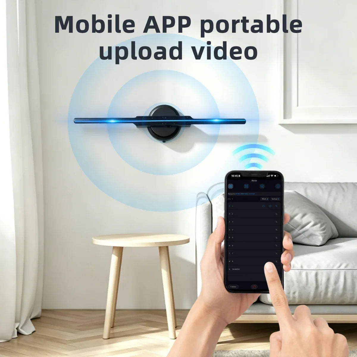 3D Hologram Fan Projector